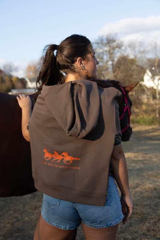 Thank God Horses Hoodie