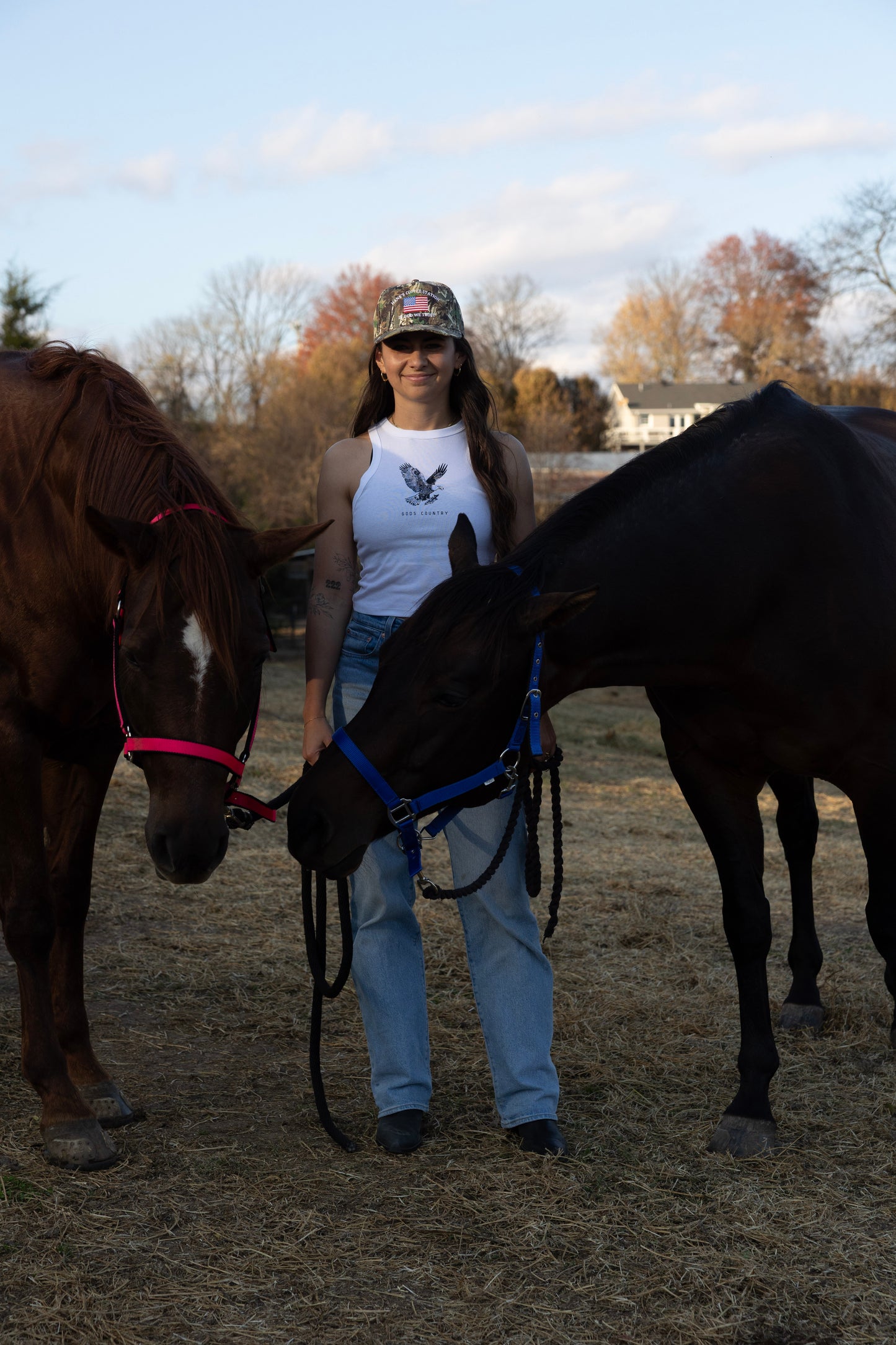 Camo In God We Trust Hat